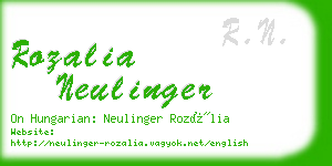 rozalia neulinger business card